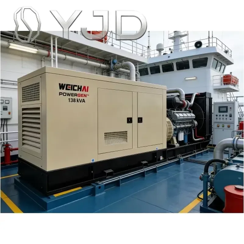 YJD Global Power 20kW 50KVA Silent Diesel Generator Set with ATS Open Frame 50Hz for Home Use-Weichai Engine 120/240V