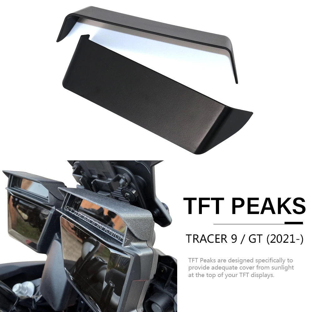 

Motorcycle TFT Peaks For Yamaha Tracer 9 Tracer9 GT 2021 2022 2023 - Speedomete Instrument Hat Sun Visor Meter Cover Guard