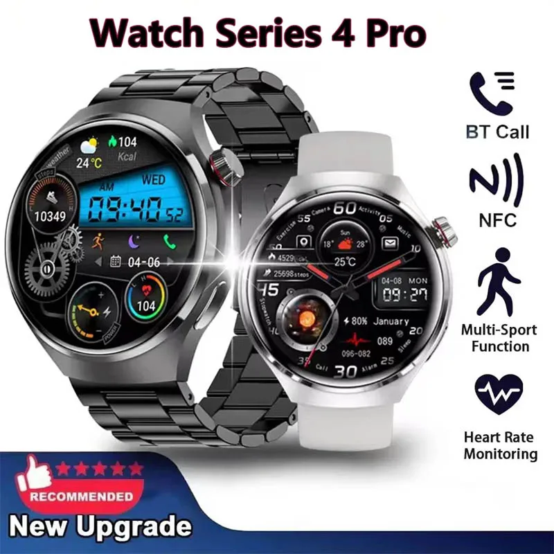 

Смарт-часы с круглым 360-градусом, серия G4, 1,75 дюйма, HD AMOLED-приложение, GPS-трек, пульсометр, Bluetooth, компас для вызова для мужчин и женщин