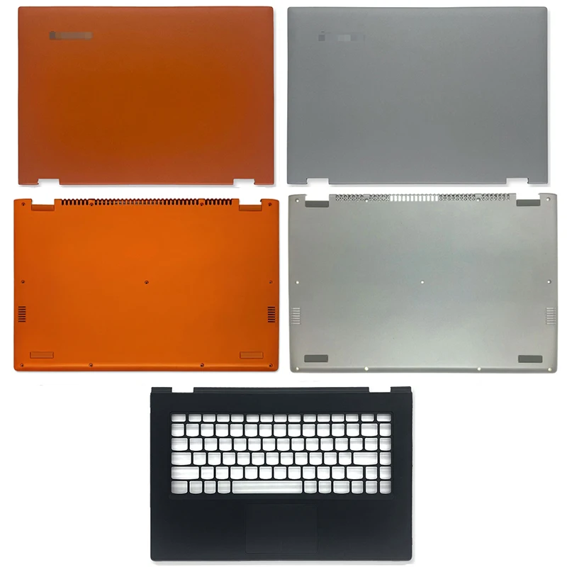 Refurbished For Lenovo IdeaPad Yoga 2 13 Yoga2 13 Laptop LCD Back Cover Palmrest Bottom Case Silver Orange Cover AP138000610