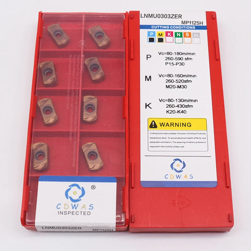 10PCS LNMU0303ZER MJ 1020 1125 1030 Hartmetall Einsätze Ende Fräsen Werkzeug CNC Fräsen Klinge LNMU Metall Drehmaschine Drehen Werkzeug