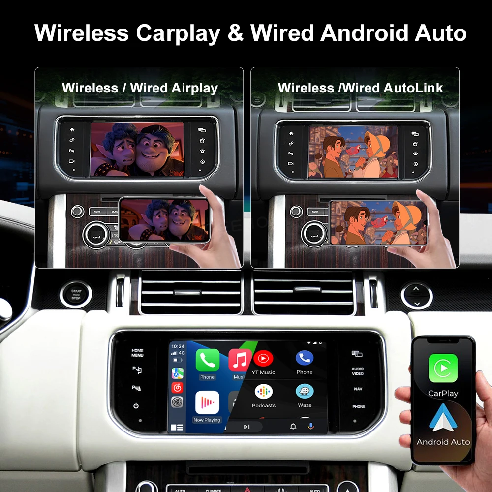 Wireless CarPlay & Android Auto For Land Rover/Jaguar-BOSCH Discovery4 Evoque Range Rover Freelander 2 XE XF XJL F-TYPE F-PACE