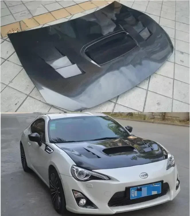 

New！ Real Carbon Fiber Bonnet For Toyota FT86 GT86 Subaru BRZ 2012-2021 Front Engine Hood Vent Cover