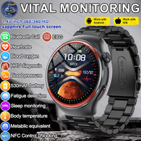 2025 New For HUAWEI Blood Pressure Smart Watch Sapphire Screen HRV Blood Oxygen Bluetooth call Physical examination Smartwatches