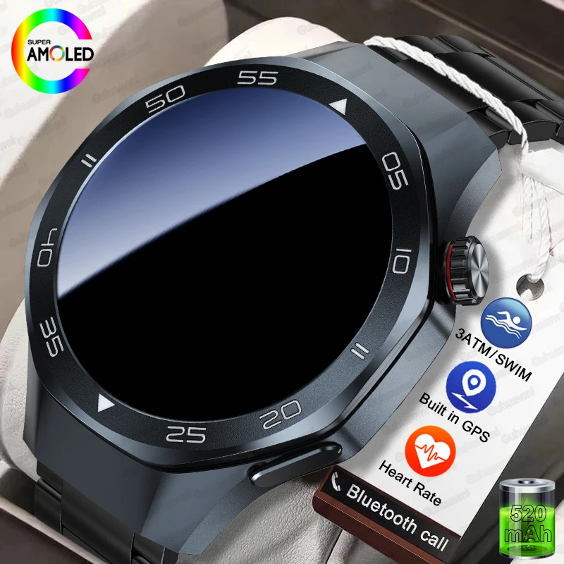

New 3ATM Waterproof GPS Positioning Sport Smart Watch1.53"AMOLED HDScreen Health monitoring Bluetooth Call Smart Watches For Men