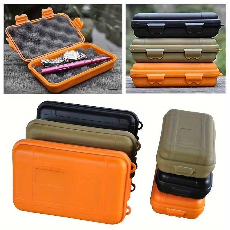 Large Tool Outdoor Survival Kit Box Shockproof and Pressure Proof Waterproof and Fall Proof Sealed Box Wild Survival Storage Box