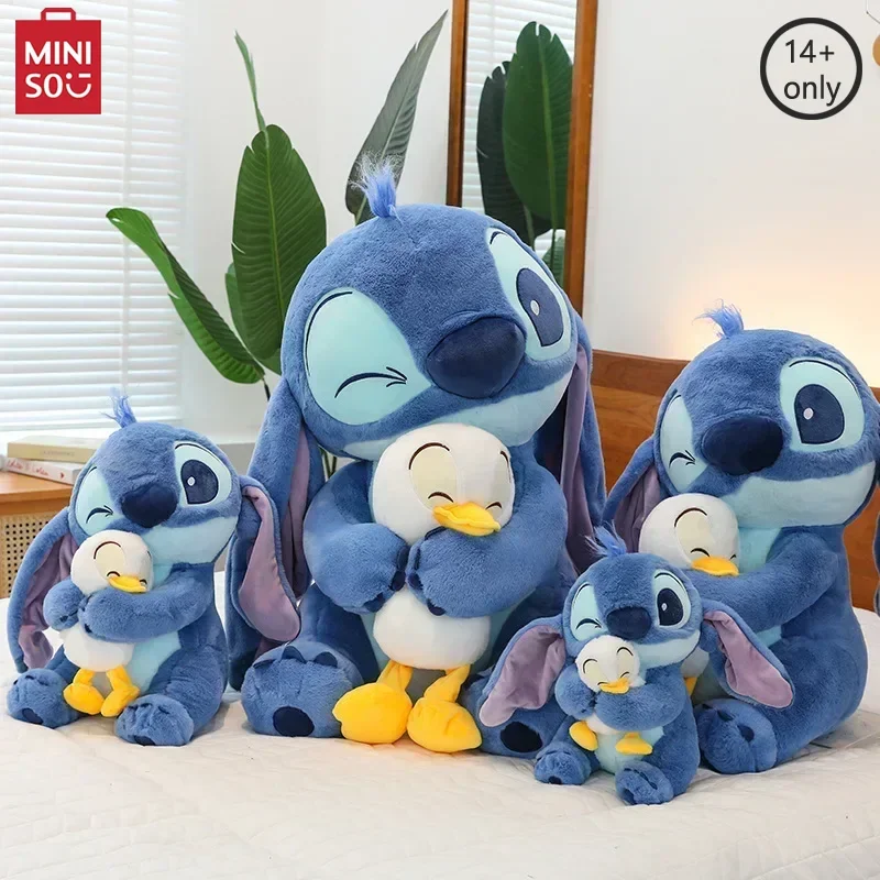 MINISO 30/45 سنتيمتر ديزني غرزة ليلو بطة غرزة محشوة عيد الميلاد هدية عيد ميلاد الديكور