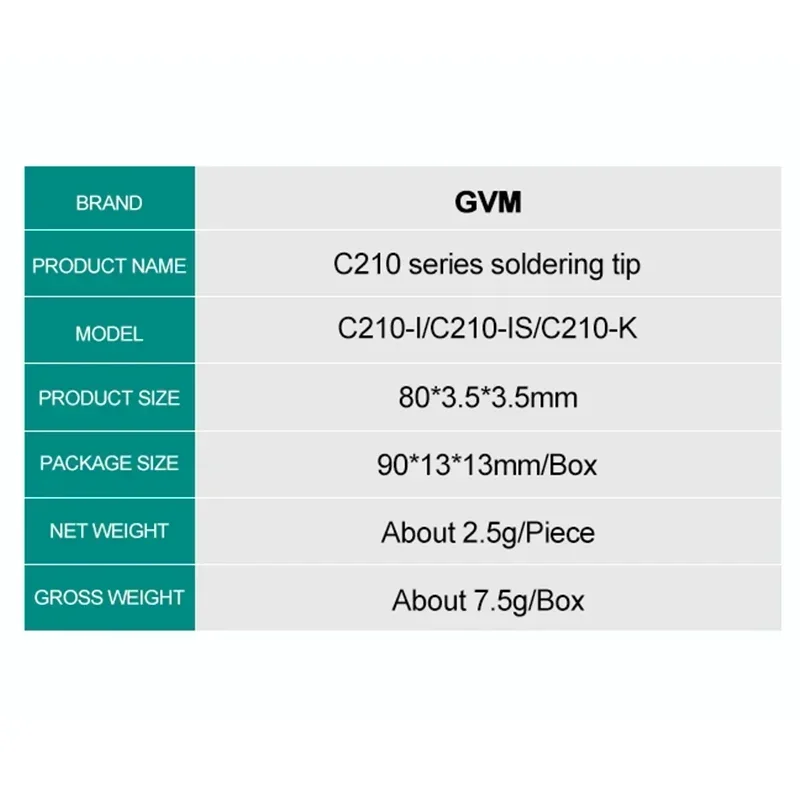 عالية الجودة C210 سبيكة لحام تلميح C210 نصائح لمحطة لحام GVM T210/ OSS T210 العالمي 210 C210 مقبض SUGON T26