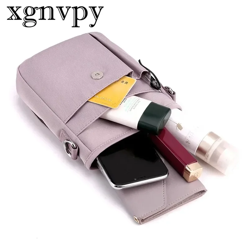 Xgnvpy-Sac à bandoulière tout-en-un pour femme, imperméable, nylon, colonne vertébrale, décontracté, téléphone, initié, nouveau