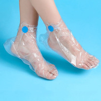 100/200PCS Disposable Foot Mask Hand Mask Home Care Foot Care Moisturizing Waterproof Transparent Thickened Cling Film Foot Mask