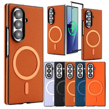 Carbon Fiber Pattern Phone Case For Samsung Galaxy Z Fold 8 Ultra 7 6 5 4 3 Fold7 Fold6…