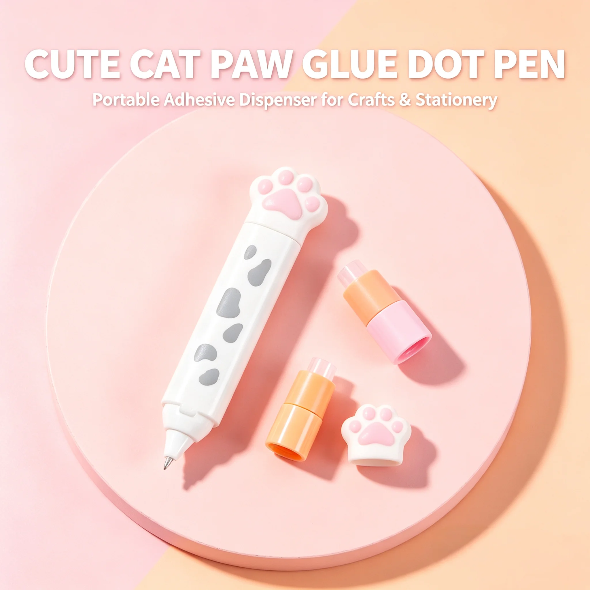 Cat Claw Correction Tape Cute Students School Accessories School Supplies 5mm * 4mCorrection Tape+ 5mm *3m Dot of Glue