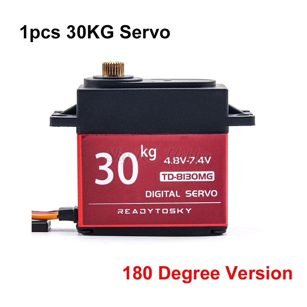 Waterdichte 20KG 25KG 30kg 35kg 40KG 60KG Servo's 180 270 360 Graden Grote koppel Digitale Servo Metalen Tandwielen 25T Arm Voor RC Auto