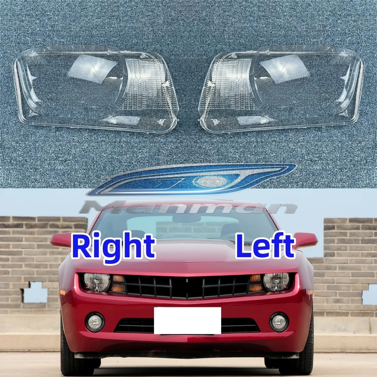 For Chevrolet Camaro 2011 2012 Headlight Lens Cover Clear Shell Lampshade Headlamp Protective Shade Headlamp Lens