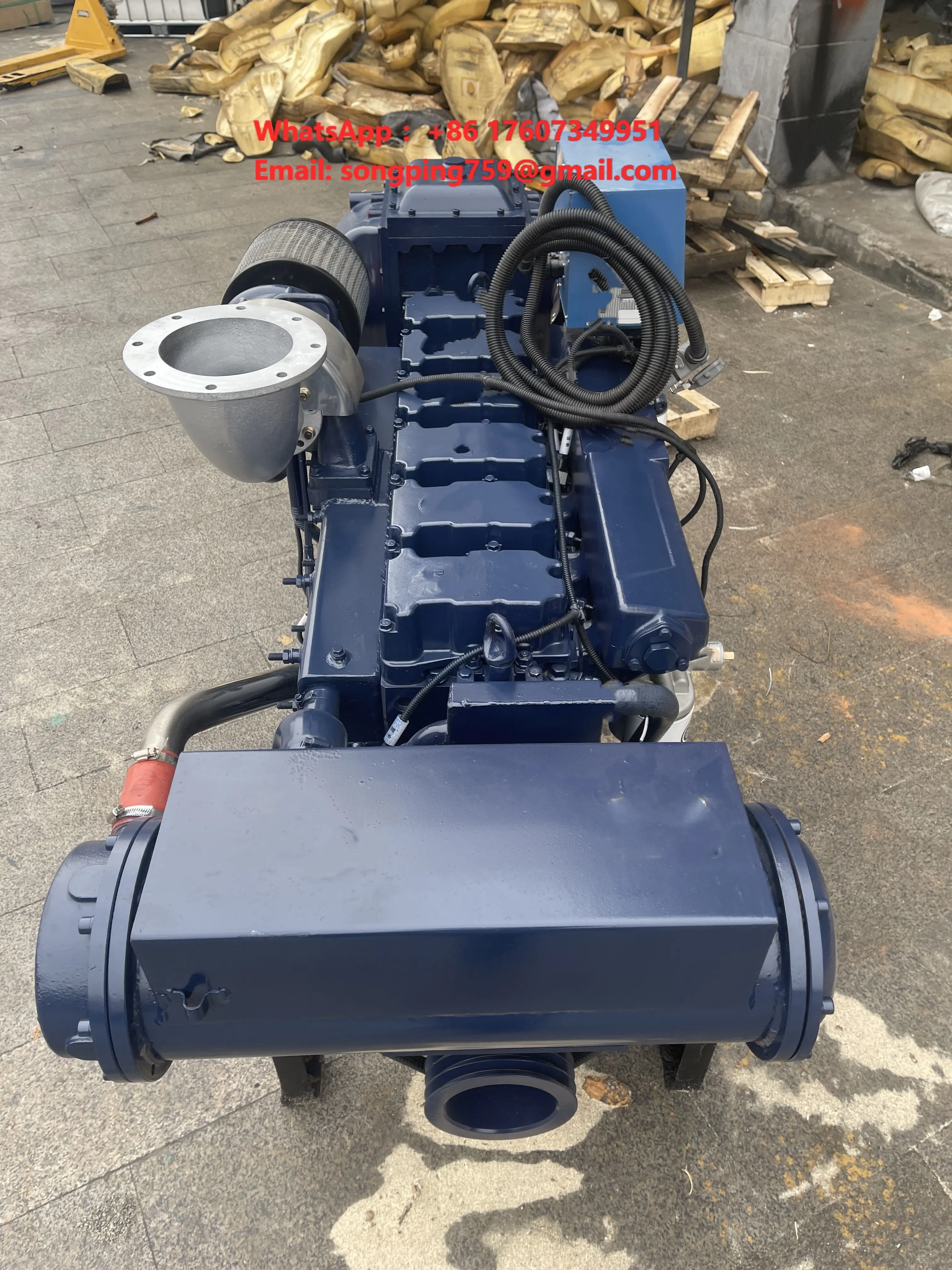 Stock on Hand WP13 6-Cylinder Marine Boat Ship dieel Engine 500hp
