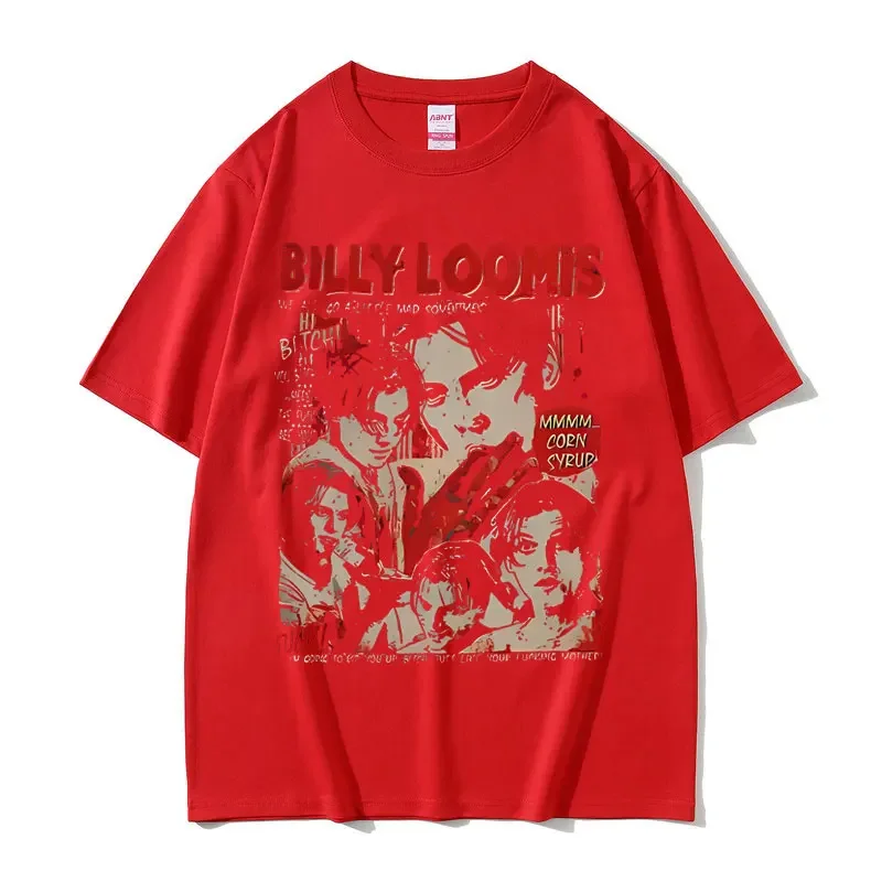 90s خمر فيلم الرعب الصراخ تي شيرت بيلي لوميس نحن جميعنا نذهب قليلا جنون بيلي تي شيرت موضة تي شيرت ريترو #5