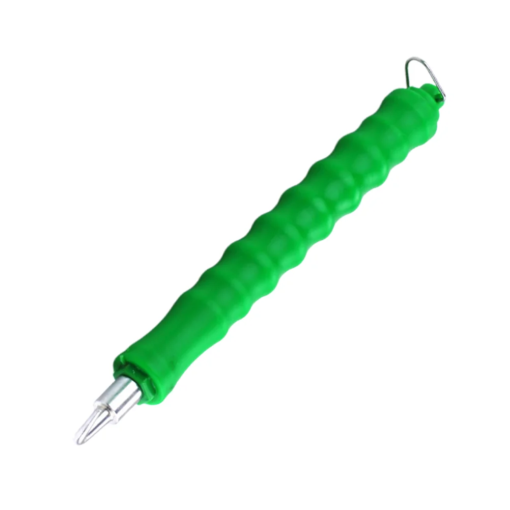 1Pcs Semi-automatic Wire Heavy Duty Rebar Ties Tool Pull Tie Wire Rubber Grip Handle Reduce Fatigue (Green)