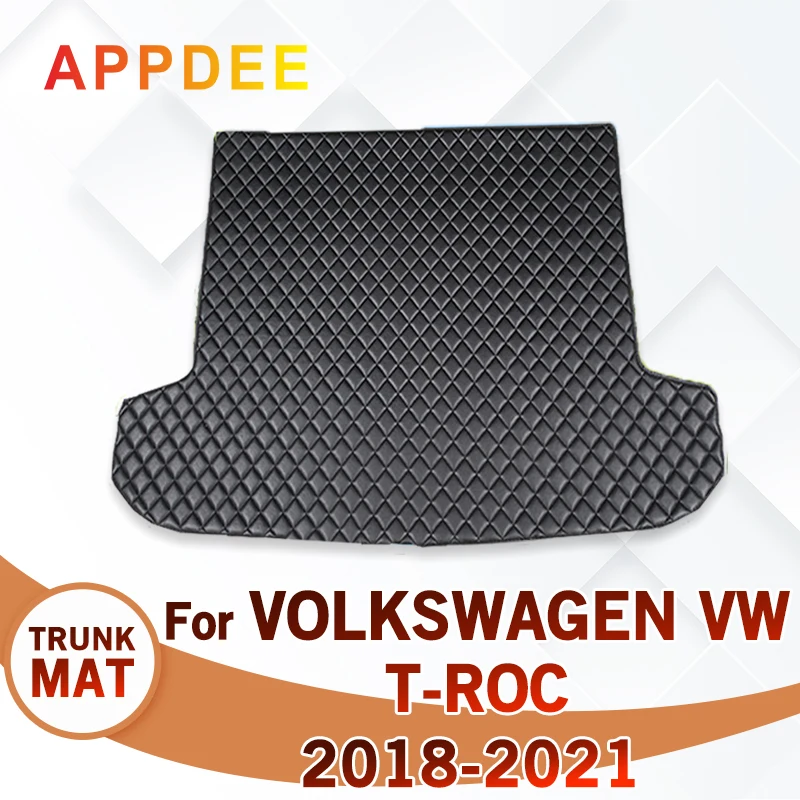

Коврик в багажник автомобиля для VOLKSWAGEN VW T-ROC 2018 2019 2020 2021, автомобильные аксессуары на заказ, украшение интерьера автомобиля