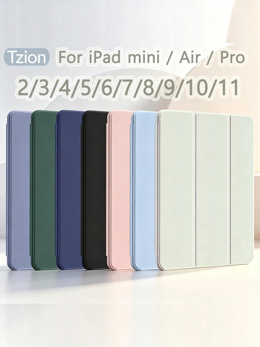 Für Apple iPad Air Pro Mini 5 6 7 8 9 10 11 A16 M2 M3 6. 7. 8. 9. 10. 11. Generation 7.9 8.3 10.2 10.5 10.9 11 Flip Smart Cover