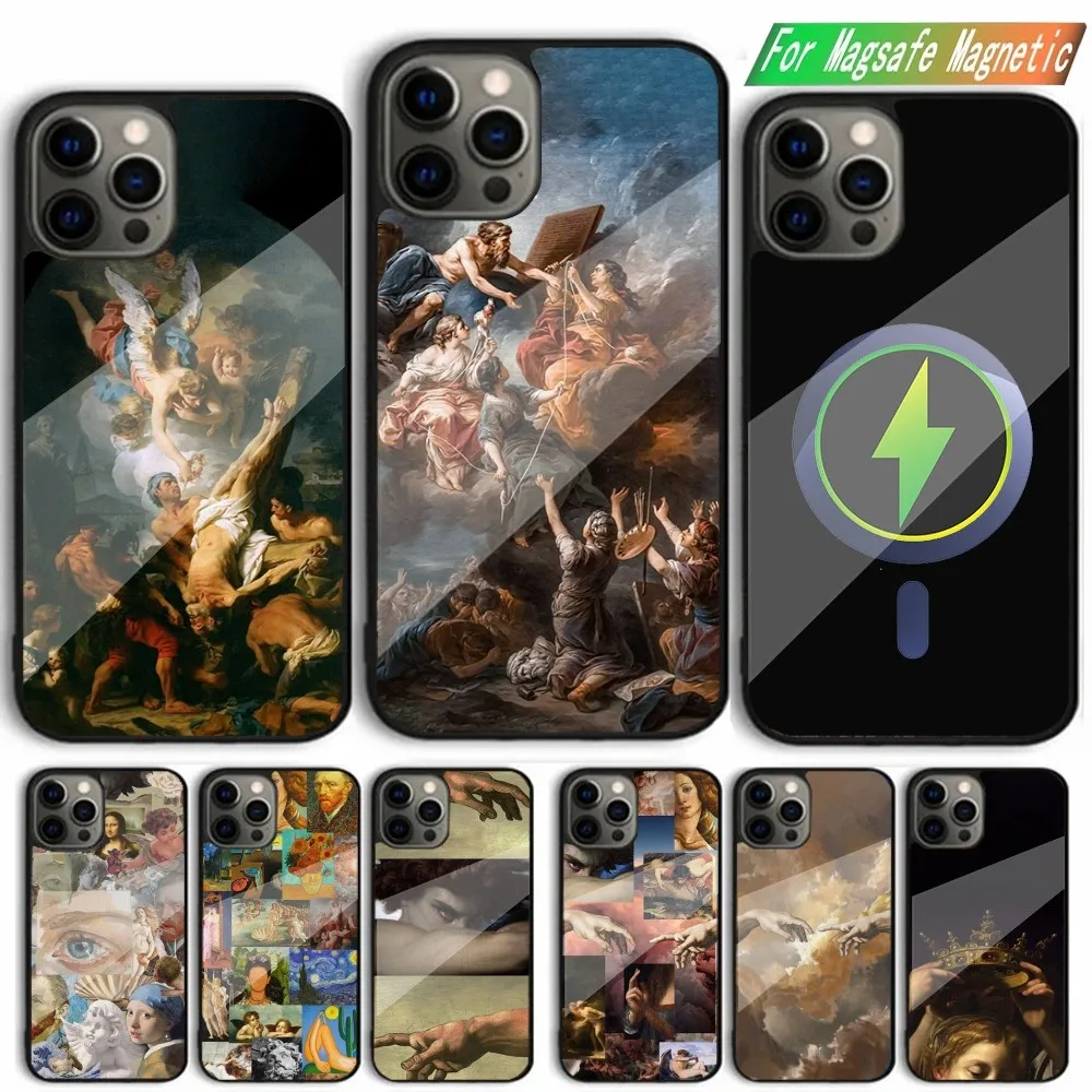 

Renaissance Art Painting Phone Case For iPhone 15,14,13,12,11,Plus,Pro,Max Mini Magsafe Magnetic Wireless Charging