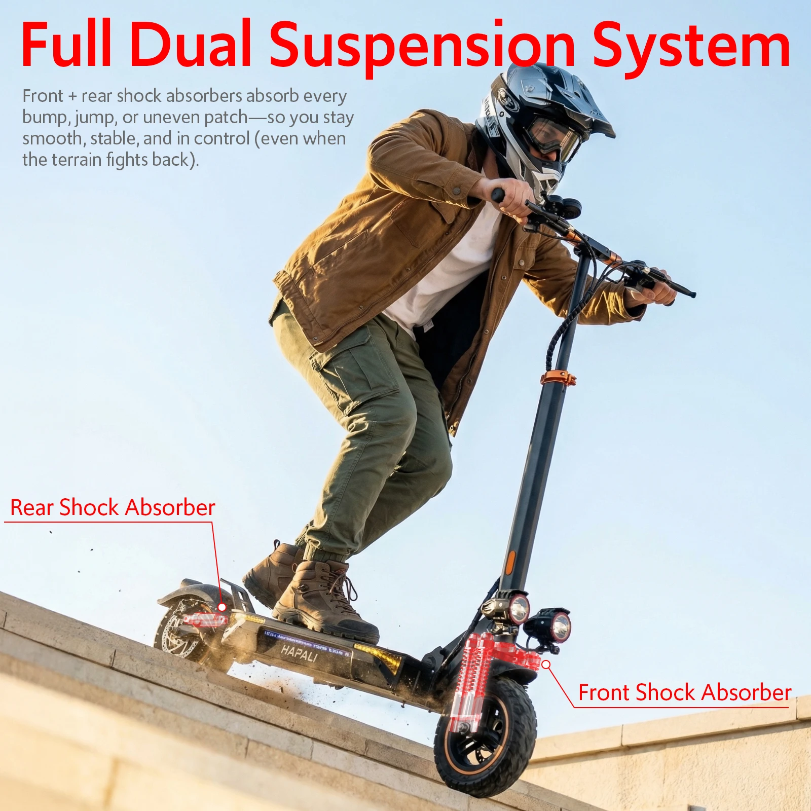 Off Road Electric Scooter for Adult, 11 8