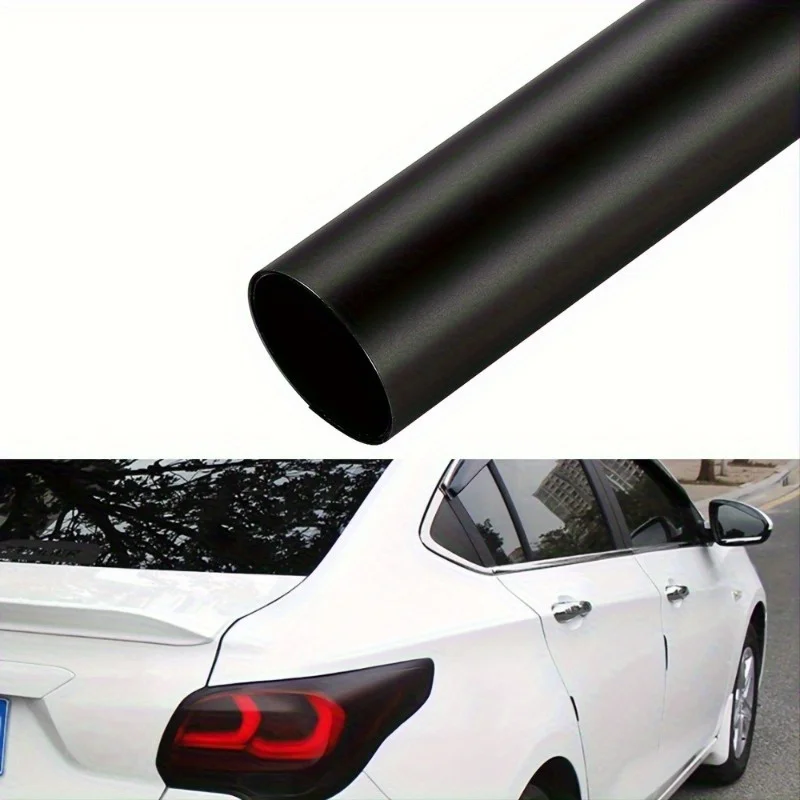 Matt Black Automobiles Car Light Headlight Taillight Tint Vinyl Film, Smoke Sticker Sheet Fog Rear Lamp Car Accessories
