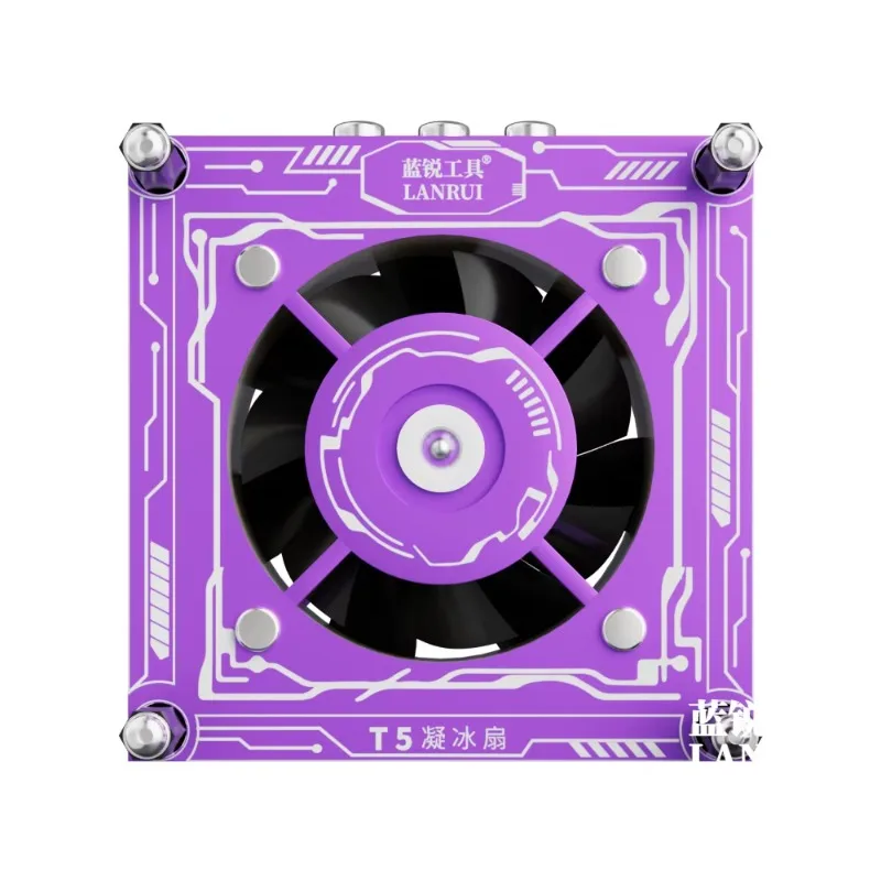 

T5 Ice Fan 3W Вентилятор быстрого охлаждения с УФ-отверждением и зарядкой типа C PD 3-скоростной регулируемый для ремонта мобильных телефонов Охлаждающие инструменты