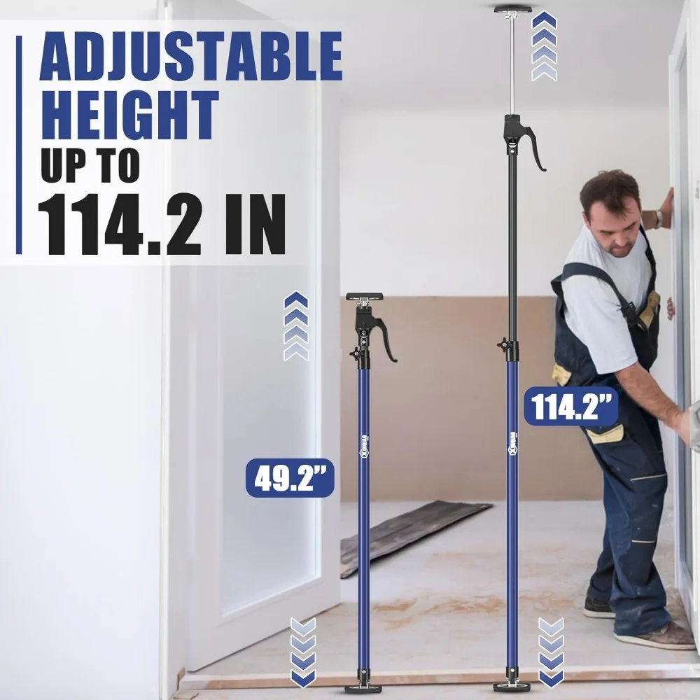 Adjustable Heavy Duty Support Poles for Cabinet Installation, Extendable from 49.2 to 114.2 Inches, Pack of 2