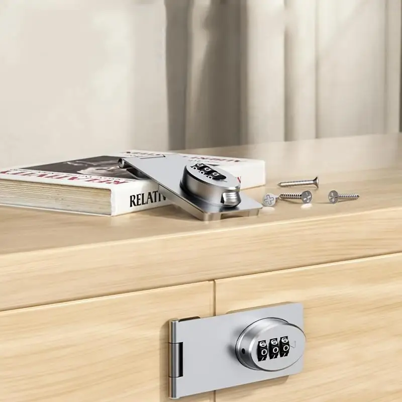 1/2Pcs Secure Your Valuables Durable Mechanical Metal Password Drawer Lock Required for Cabinets Doors Lock Box Safe with Key