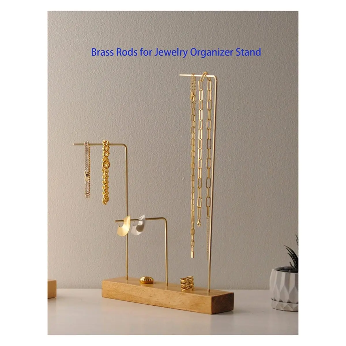 24Pcs Brass Round Rods Pins for Crafts,Modeling Hobby,DIY Handle,8 Sizes 1.5-8mm Dia,120mm,Solid Brass Bar Stock