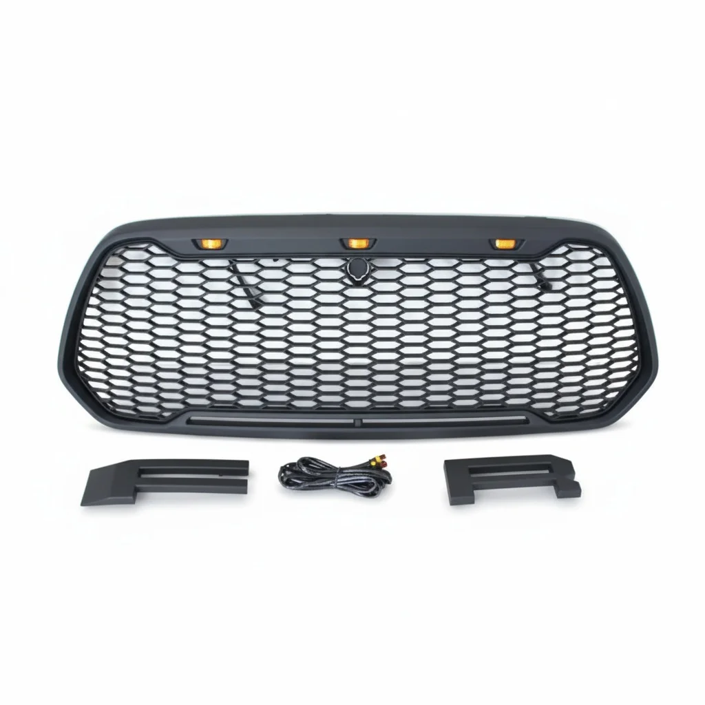 

Передняя решетка радиатора, пластиковая сетка-соты из АБС-пластика, подходит для Ford Transit Custom 2014-2021, версия для Северной Америки, решетка переднего бампера