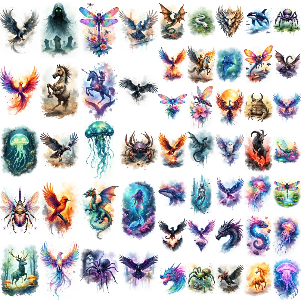 

28pcs Temporary Tattoo Butterfly Temporary Tattoo Stickers Owl Unicorn Waterproof Long-lasting Body Stickers Peacock For Chest