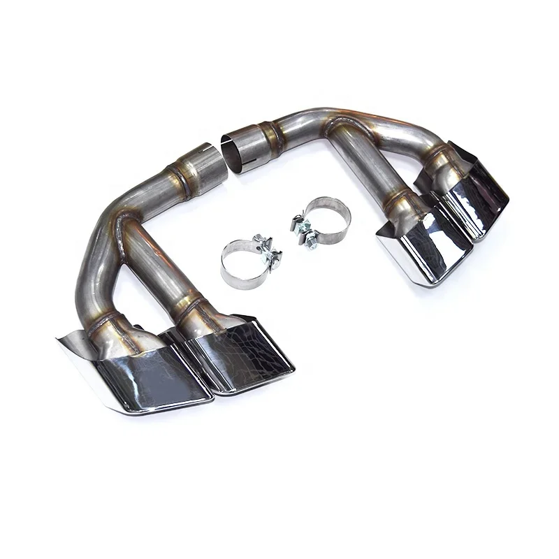 304 Stainless Steel Silver Q7Petrol ExhaustTip for2016-2018 Q7 Exhaust Pipe 2.0t 3.0t Up To SQ7Exhaust Tail Muffler Tip