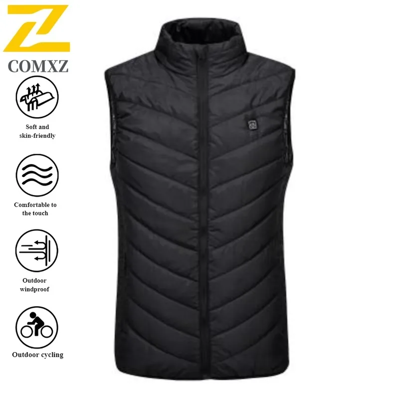 

Graphene Heated Vest USB-C Fast Charging Warming Massage Waistcoat Waterproof windprooffor Men Women Thermal Therapy Winter Wear