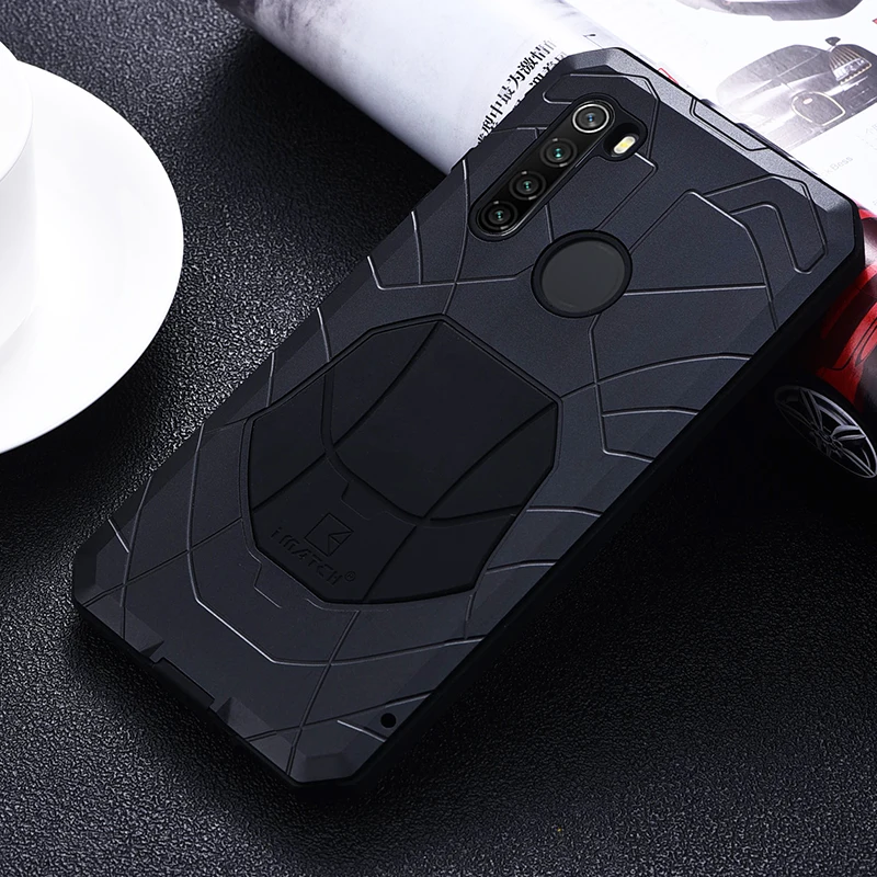 Imatch Aluminum Metal Silicone Shockproof Case Cover For Xiaomi Redmi Note 10 9 8 7 Note8 Pro Lite Dirt Shock Proof Cover Case