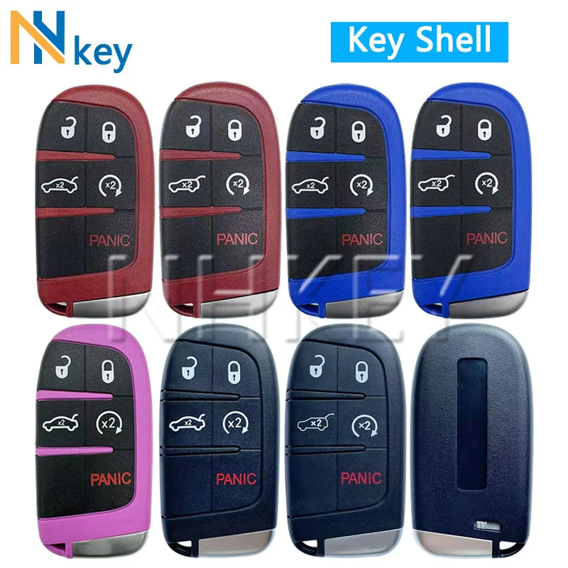 Car Remote Key Replacement Shell 5 Buttons For Do/dge SRT Hellcat SRT Dart Challenger Charger For Chry/sler 300