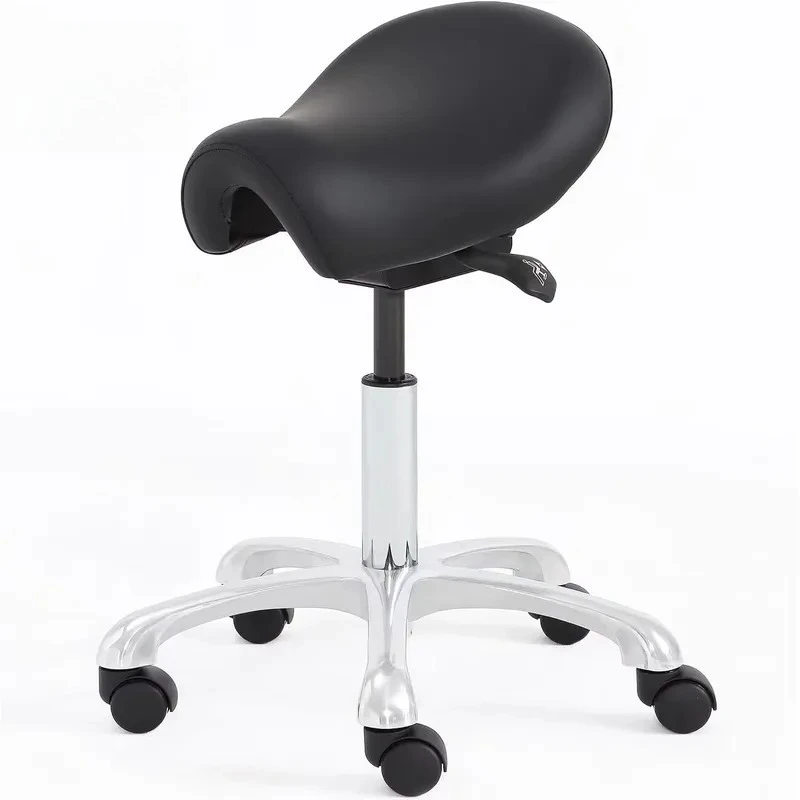 Saddle Chair - Adjustable Saddle Stool for Spa Drafting Tattoo and Lash Tech，chair with Lifting Wheels, Dental Chair