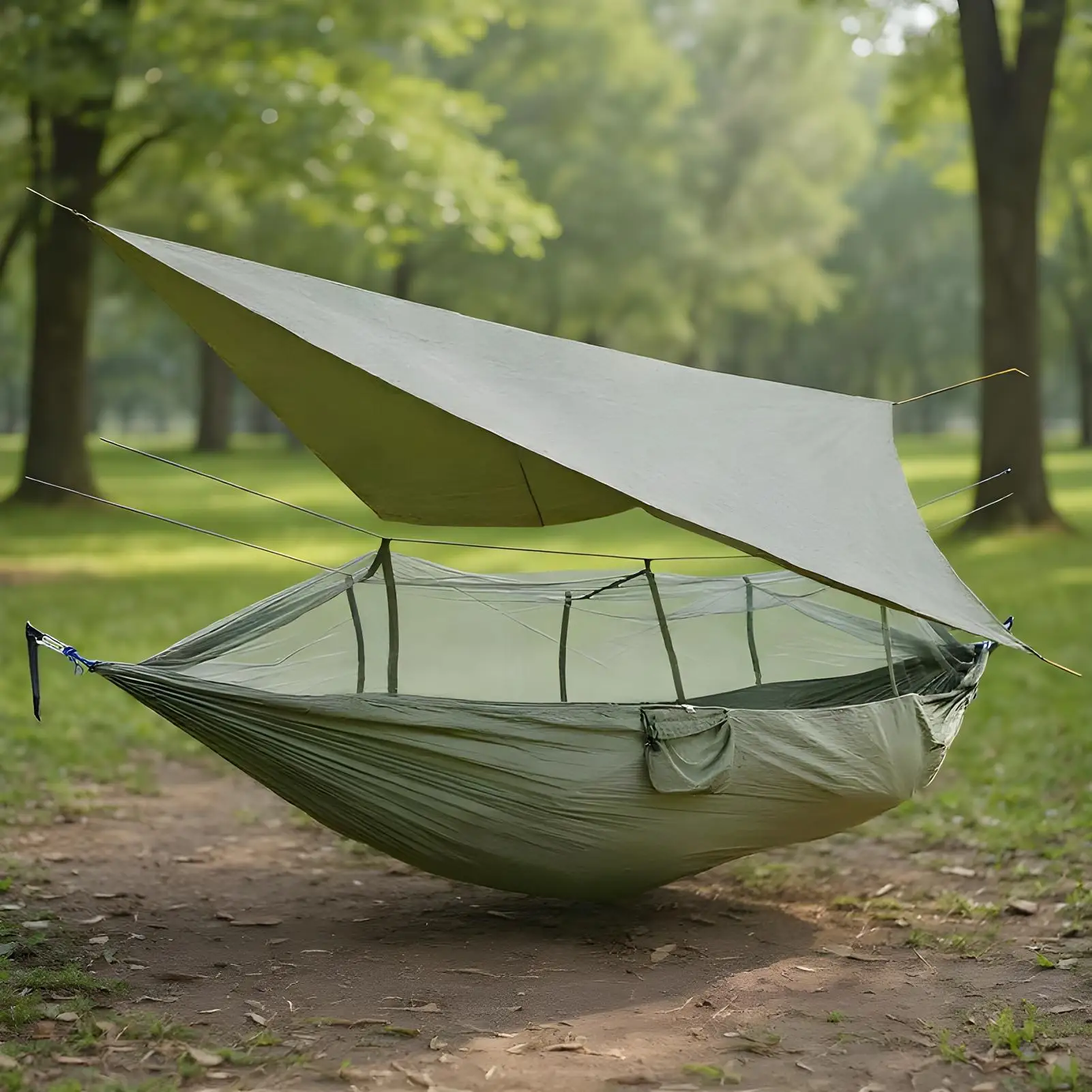 Camping Hammock Fly Net Waterproof Roof Fly Net Netting Waterproof Protective Mesh For Fishing Patio Backyard Garden Outdoor