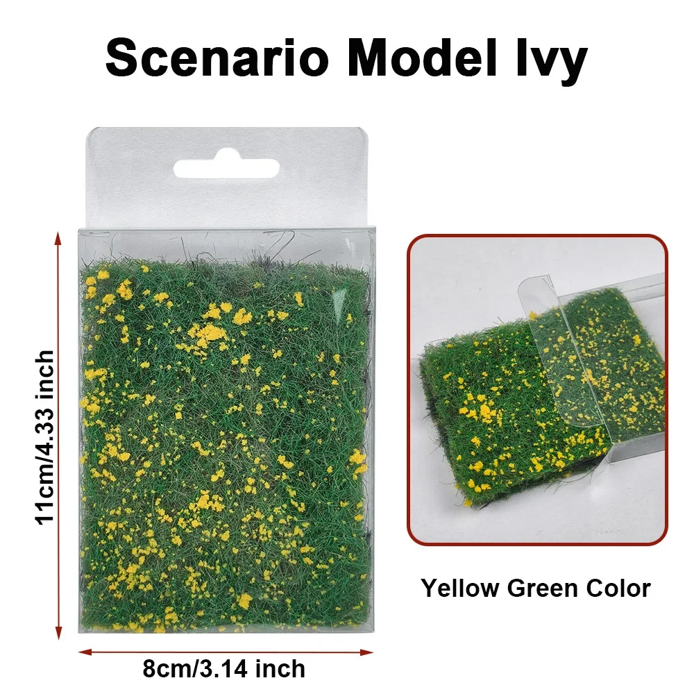 Miniature Scenery Ivy Turf Model Dioramas Landscape Kits for Diy Modeling Train Railway, Dollhouse, Model Building,Decoration