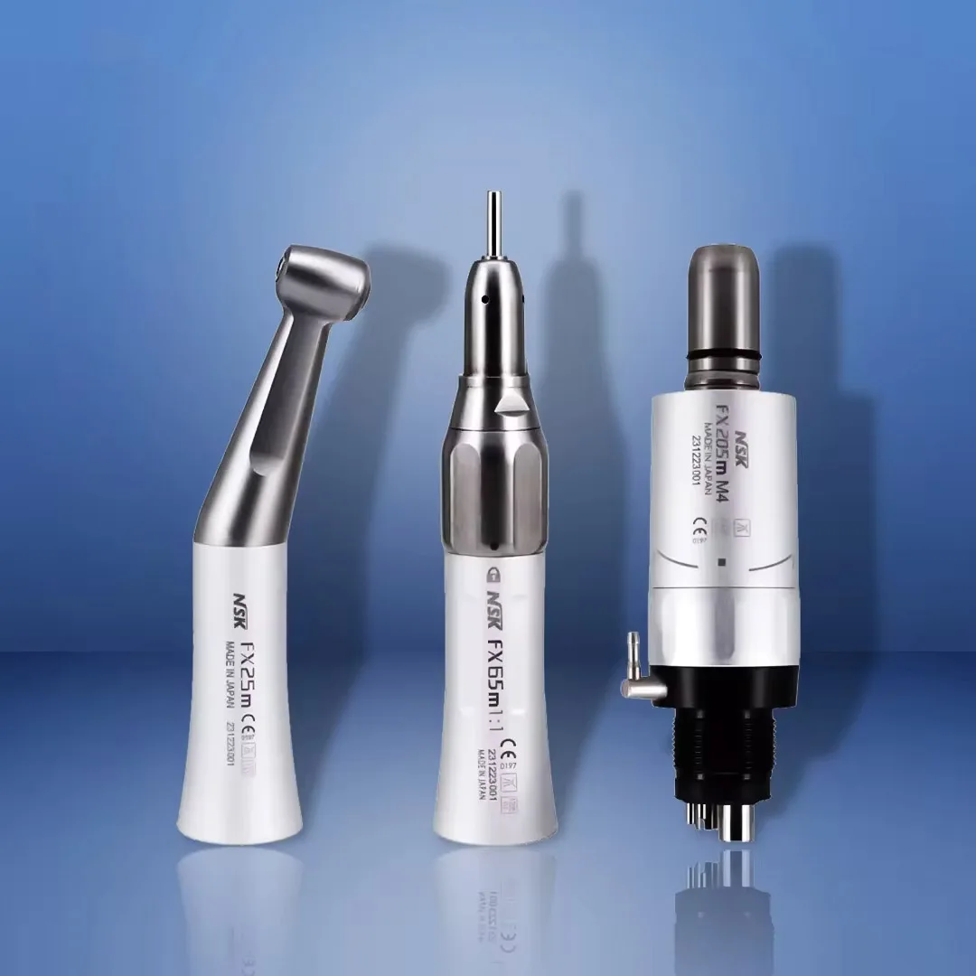 NSK FX25 FX65 Dental 1:1 Contra Angle Low Speed Direct Drive Handpiece Mini Head Dentistry Against Contra Angle Polishing Tools