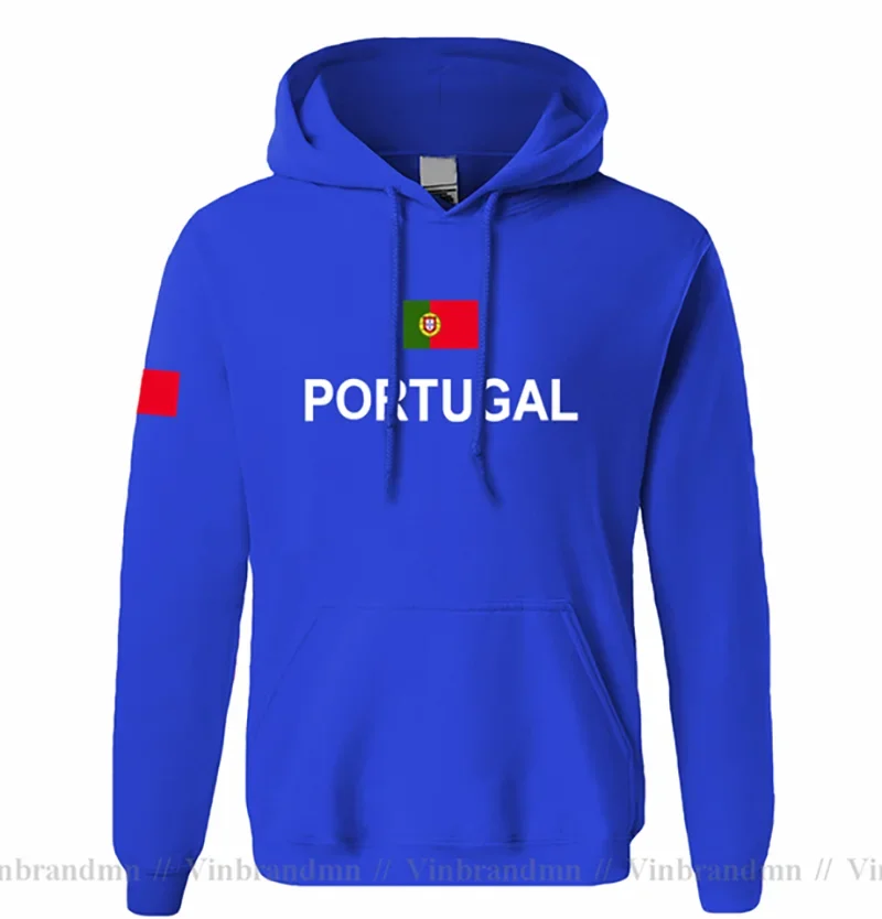 Portugal hoodies men sweatshirt sweat new hip hop streetwear socceres jersey footballer tracksuit nation Portuguese flag PT