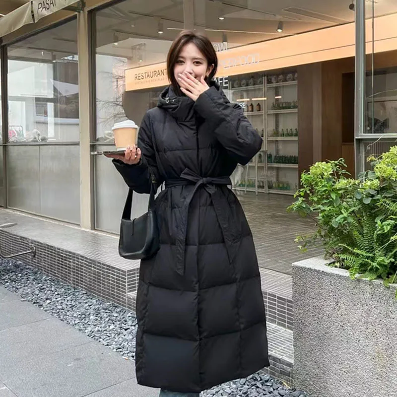 Thick Loose X- Long Duck Down Fashion Coat Jackets Woman Winter Overknee Super Coat Female Parka Women Korean Warm outwear