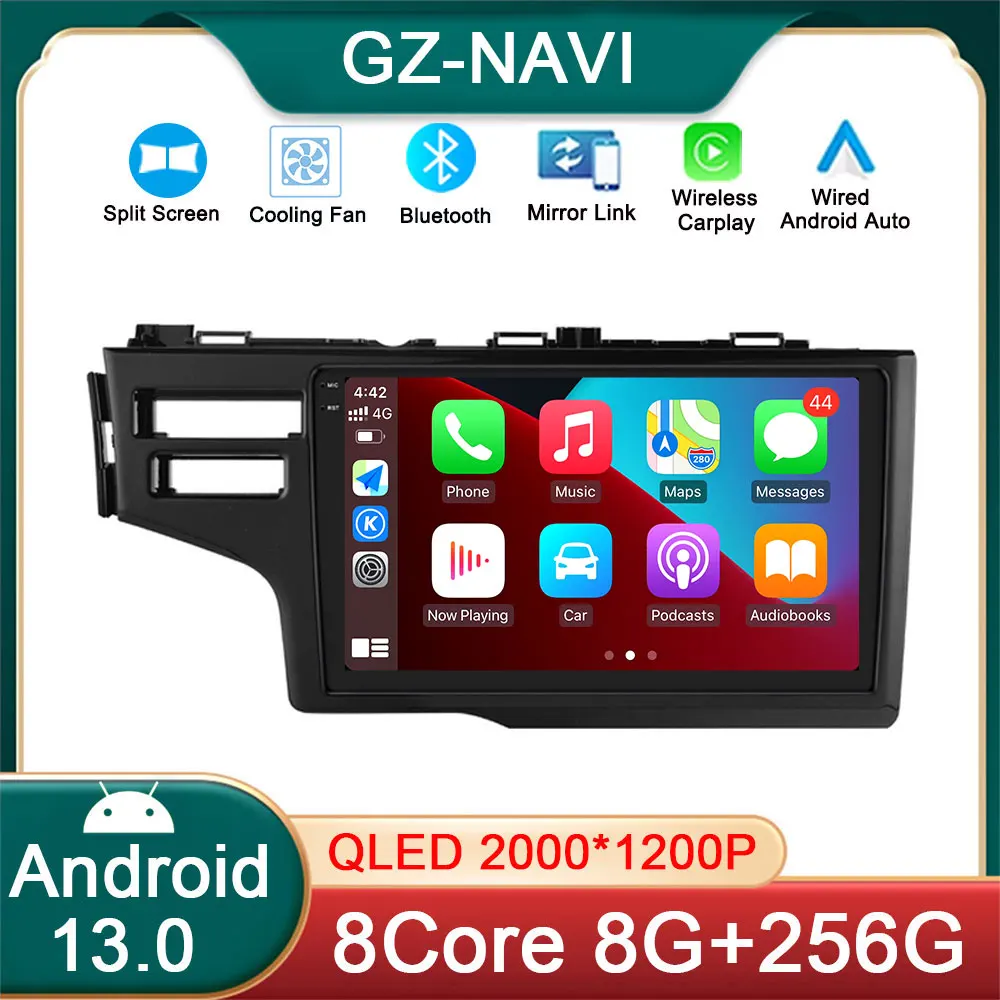 

Android 13 For Honda Jazz 3 2015 - 2020 Fit 3 GP GK 2013 - 2020 4G Car Auto Carplay Radio Stereo GPS Head Unit Multimedia Player