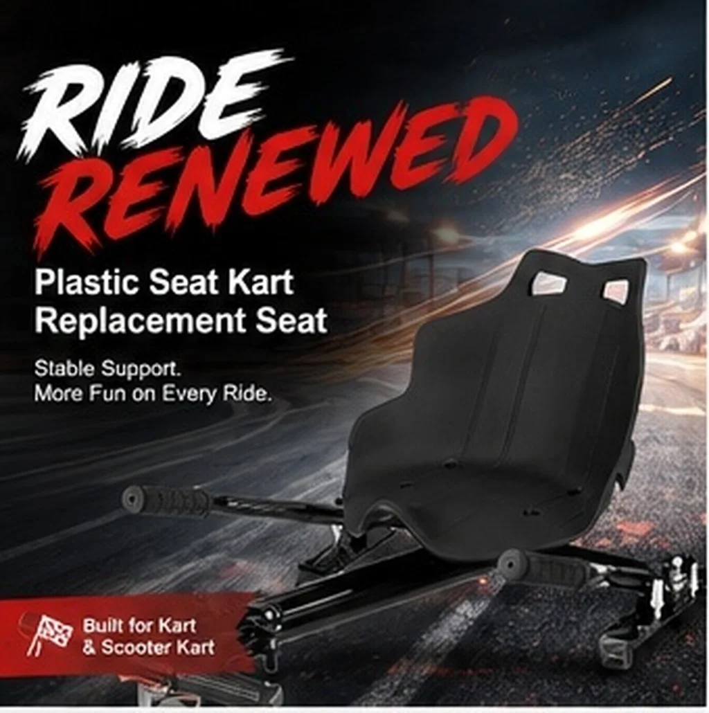 Replacement PP Kart Seat Compact Lightweight Design Racing Attachment Kit for Kart Drift Balancing Scooter Accessory