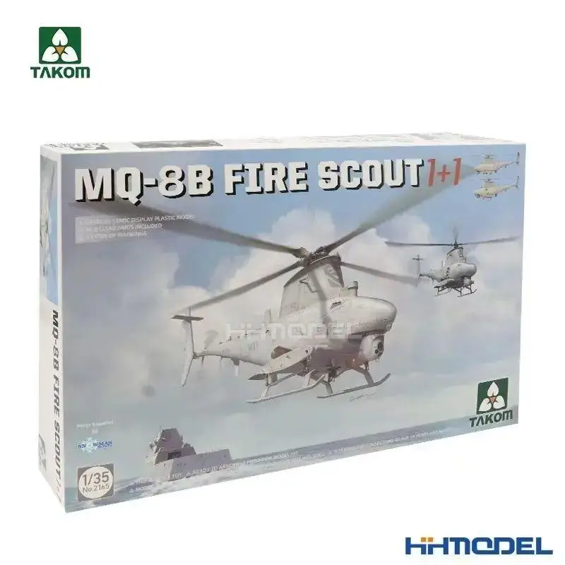 Assembly model Takom 2165 scale 1/35  MQ-8B FIRE SCOUT 1+1 model kit