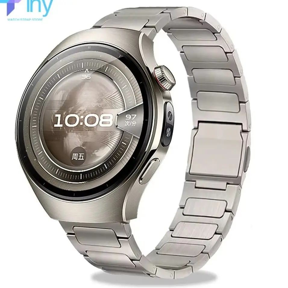 22 مللي متر حزام التيتانيوم المغناطيسي لساعة هواوي GT5 برو GT4/3Pro 3 46 مللي متر المطرفة الفرقة ل Amazfit التوازن GTR 4/3/2 47 مللي متر سوار
