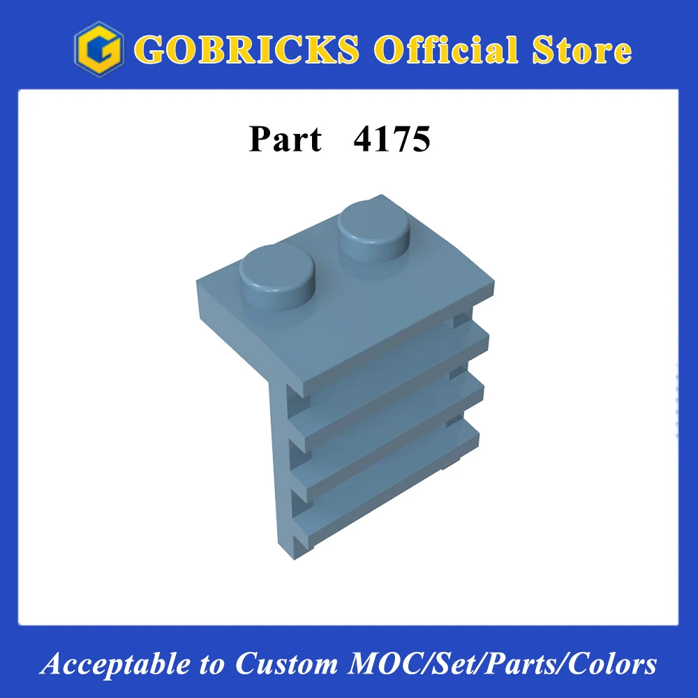 Gobricks 1 Pcs Plate Special Standard Size Blocks 1 x 2 Bricks with Ladder Part Individual Pieces Building Blocks Smooth Edges