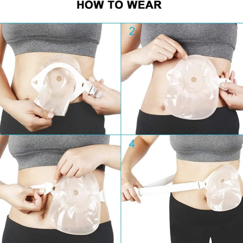 Ostomy Bag Fixed Ring Strap Colostomy Bag Chassis Reinforced Leak-proof