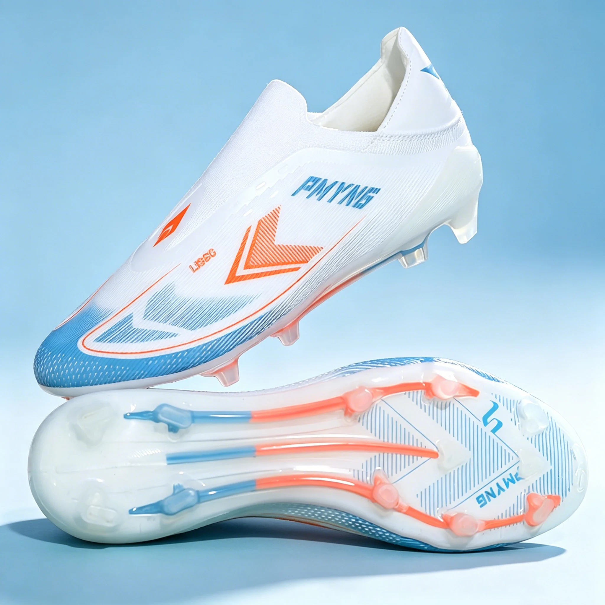 

New Soccer Shoes for Men Adult Non-Slip Football Boots Boy‘S Futsal Soccer Cleats Grass Training Ultralight Sneakers