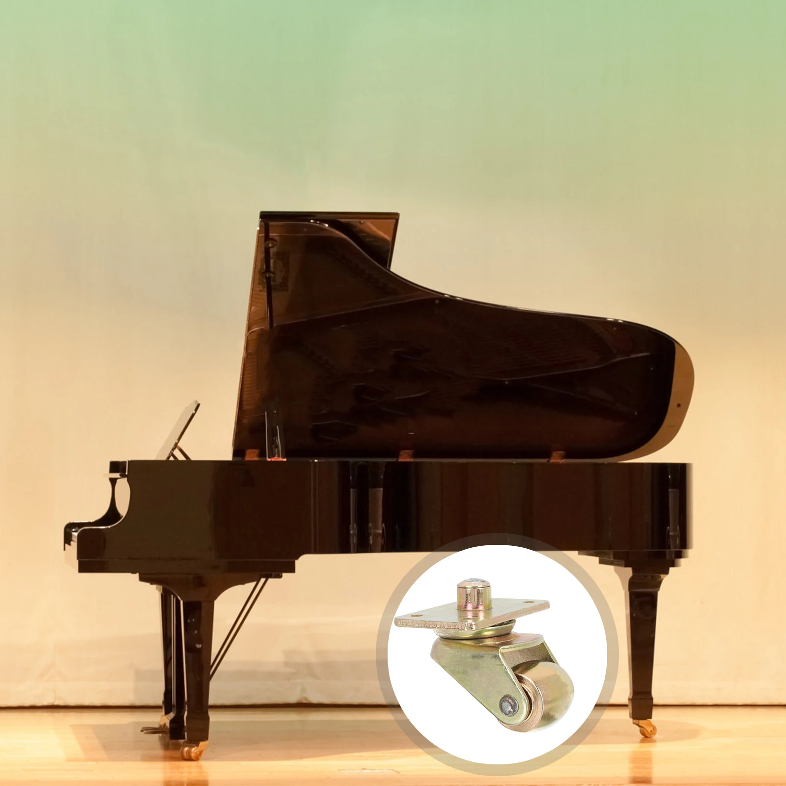 

Piano Wheel Casters Steel Cabinet Upright Movement Wheels Heavy Duty Rolling Bearing Replacement Accessory Retro